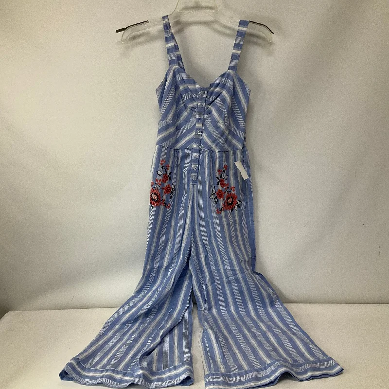 Jumpsuit By Altard State In Blue & White, Size: S