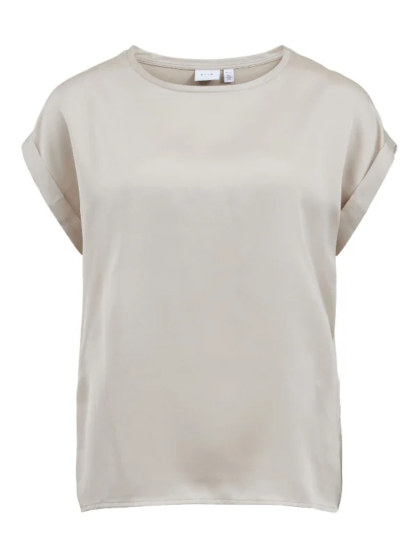 VIELLETTE ROUND NECK TOP CREAM